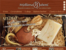 Tablet Screenshot of mydlarnarubens.cz